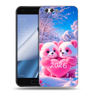 Силиконовый чехол на ASUS ZenFone 4 ZE554KL с принтом Новый год