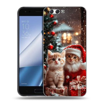 Силиконовый чехол на ASUS ZenFone 4 ZE554KL с принтом Новый год