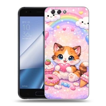 Силиконовый чехол на ASUS ZenFone 4 ZE554KL с принтом для девочек