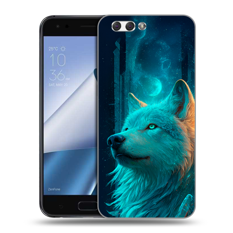 Силиконовый чехол на ASUS ZenFone 4 ZE554KL с принтом бабочки саккура Силиконовый чехол на ASUS ZenFone 4 ZE554KL с принтом бабочки саккура