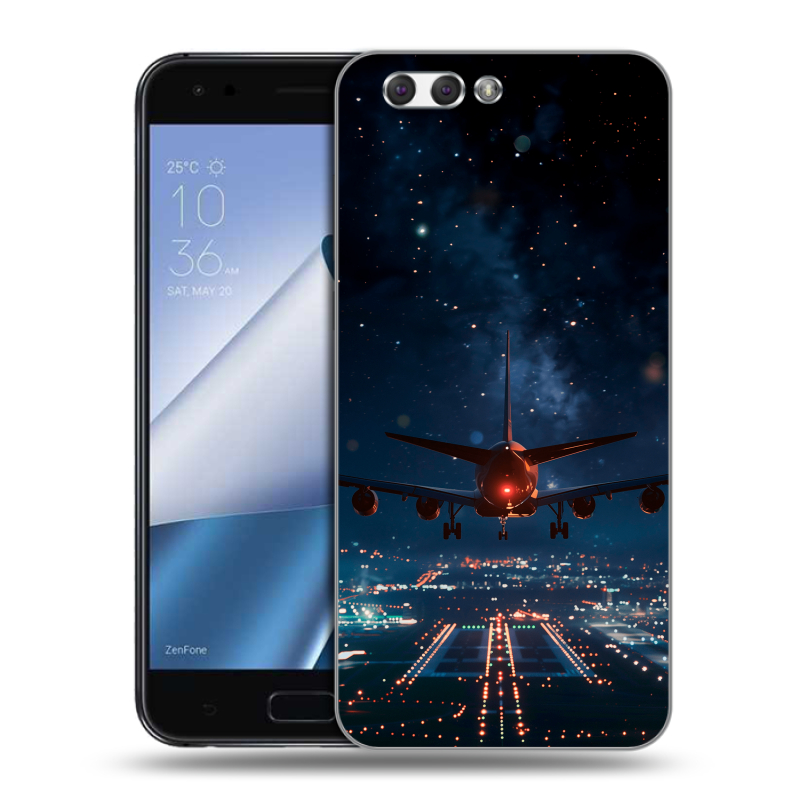 Силиконовый чехол на ASUS ZenFone 4 ZE554KL с принтом самолет Силиконовый чехол на ASUS ZenFone 4 ZE554KL с принтом самолет