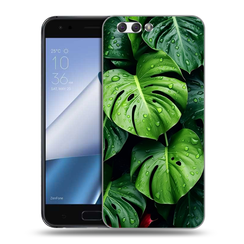 Силиконовый чехол на ASUS ZenFone 4 ZE554KL с принтом Листья Силиконовый чехол на ASUS ZenFone 4 ZE554KL с принтом Листья