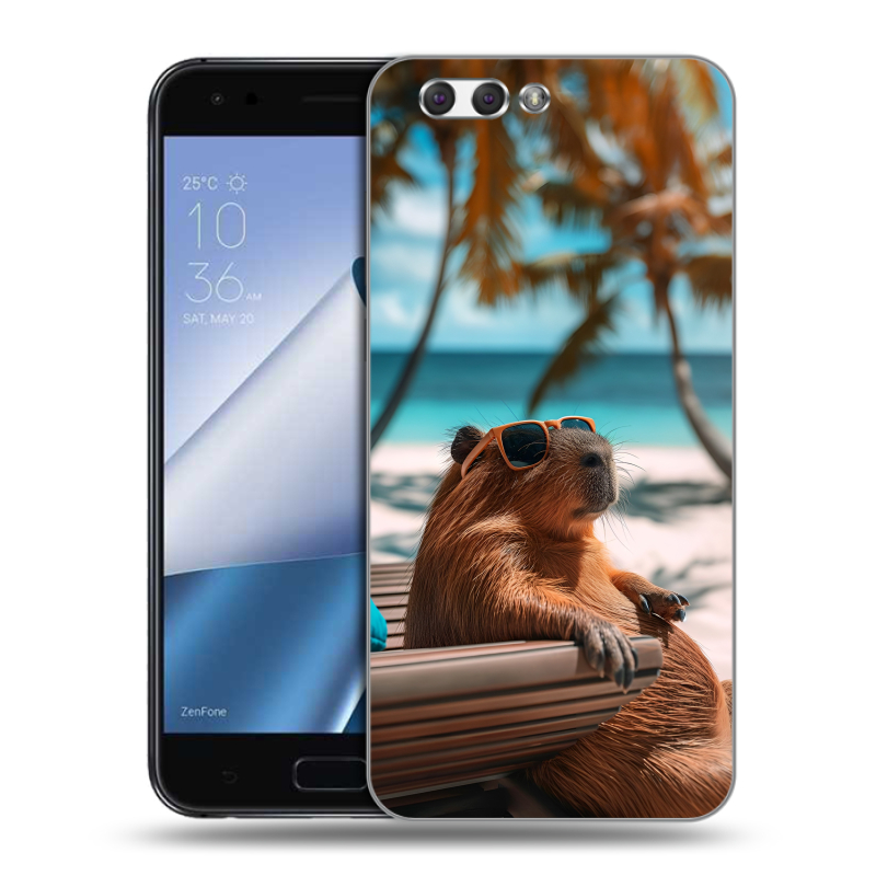 Пластиковый чехол на ASUS ZenFone 4 ZE554KL с принтом Капибара Пластиковый чехол на ASUS ZenFone 4 ZE554KL с принтом Капибара