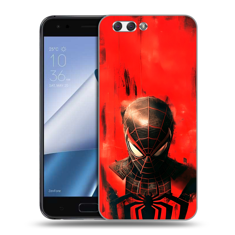 Пластиковый чехол на ASUS ZenFone 4 ZE554KL с принтом человек паук spiderman Пластиковый чехол на ASUS ZenFone 4 ZE554KL с принтом человек паук spiderman