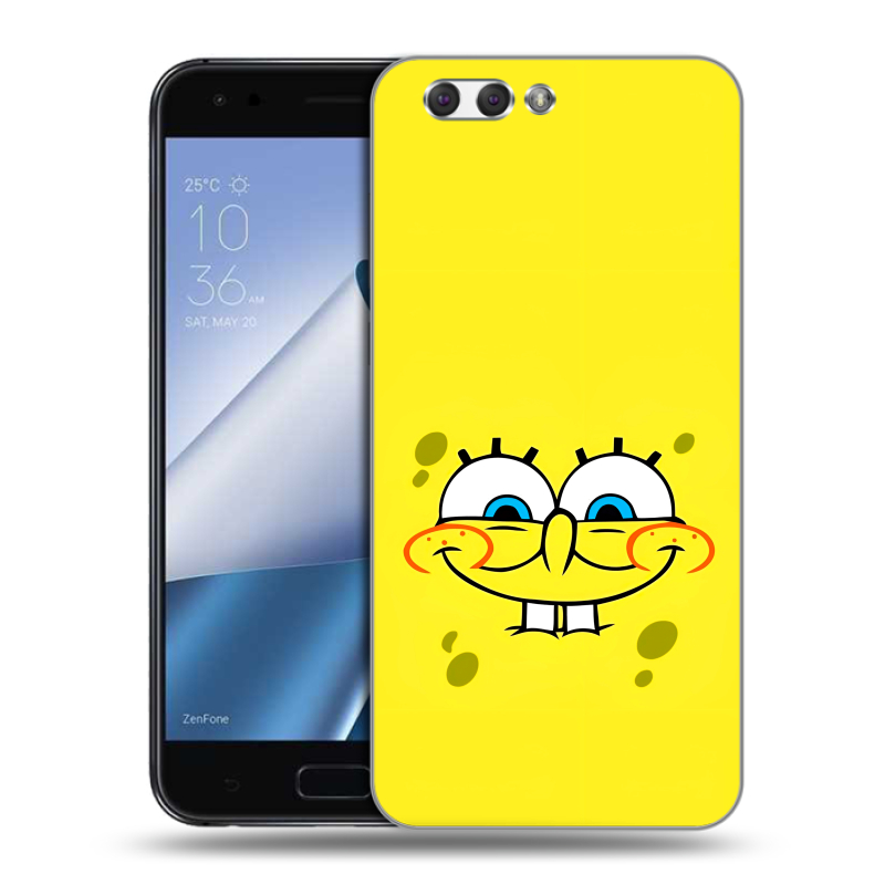 Силиконовый чехол на ASUS ZenFone 4 ZE554KL с принтом спанчбоб спанч боб Силиконовый чехол на ASUS ZenFone 4 ZE554KL с принтом спанчбоб спанч боб