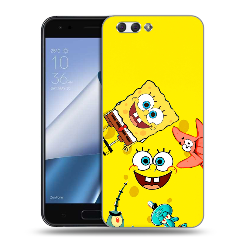 Пластиковый чехол на ASUS ZenFone 4 ZE554KL с принтом Спанч боб Спанчбоб Пластиковый чехол на ASUS ZenFone 4 ZE554KL с принтом Спанч боб Спанчбоб