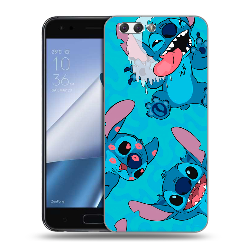 Силиконовый чехол на ASUS ZenFone 4 ZE554KL с принтом Лило и Стич Силиконовый чехол на ASUS ZenFone 4 ZE554KL с принтом Лило и Стич