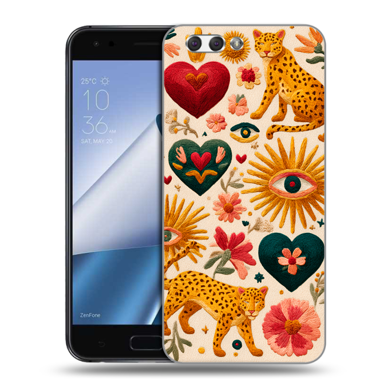 Пластиковый чехол на ASUS ZenFone 4 ZE554KL с принтом Модный принт Пластиковый чехол на ASUS ZenFone 4 ZE554KL с принтом Модный принт