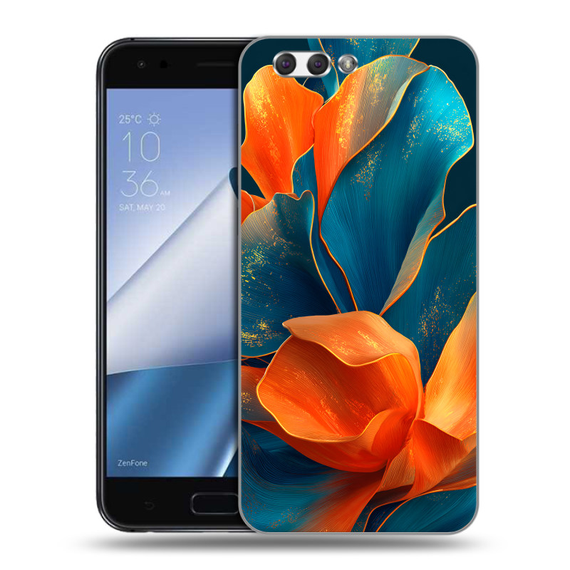Силиконовый чехол на ASUS ZenFone 4 ZE554KL с принтом Цветы Силиконовый чехол на ASUS ZenFone 4 ZE554KL с принтом Цветы