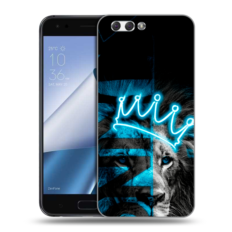 Пластиковый чехол на ASUS ZenFone 4 ZE554KL с принтом Король лев Пластиковый чехол на ASUS ZenFone 4 ZE554KL с принтом Король лев