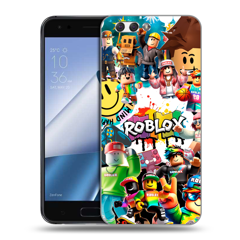 Силиконовый чехол на ASUS ZenFone 4 ZE554KL с принтом Roblox Роблокс Силиконовый чехол на ASUS ZenFone 4 ZE554KL с принтом Roblox Роблокс