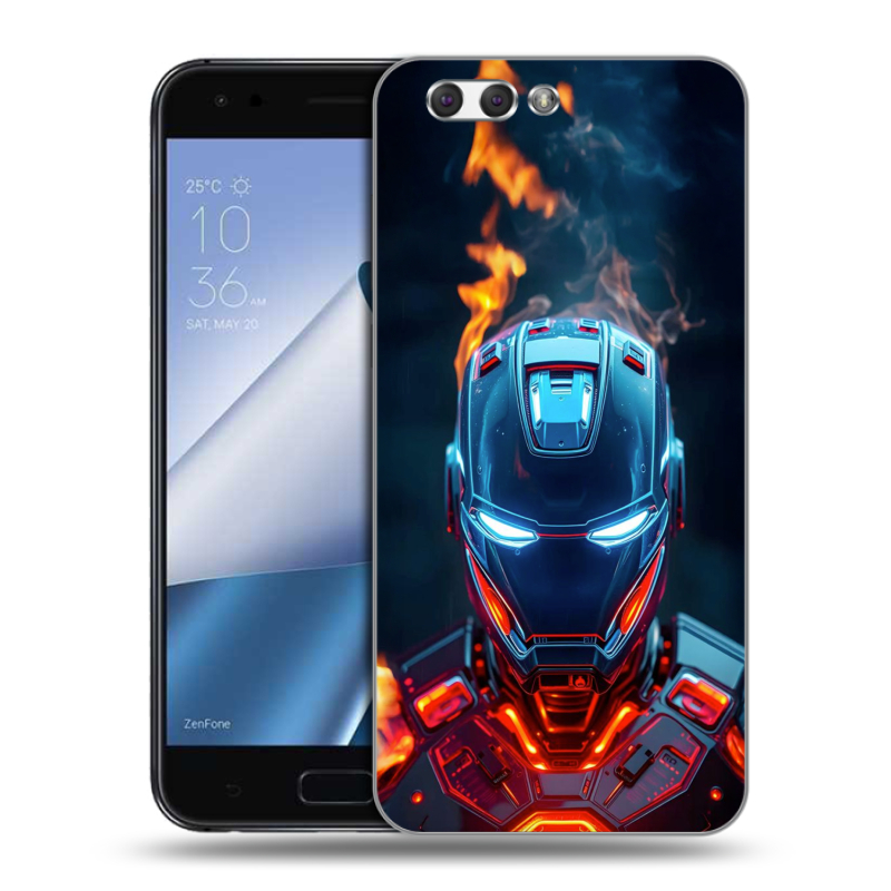 Силиконовый чехол на ASUS ZenFone 4 ZE554KL с принтом IronMan Железный человек Силиконовый чехол на ASUS ZenFone 4 ZE554KL с принтом IronMan Железный человек
