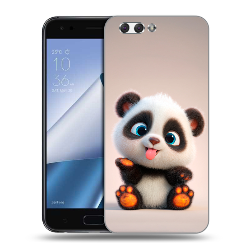 Пластиковый чехол на ASUS ZenFone 4 ZE554KL с принтом милая панда Пластиковый чехол на ASUS ZenFone 4 ZE554KL с принтом милая панда