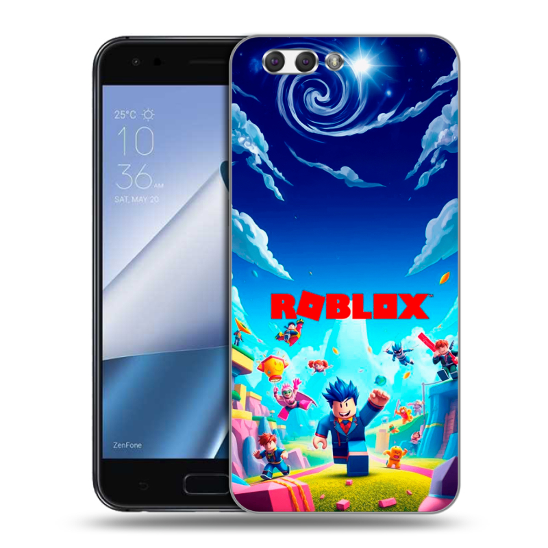 Силиконовый чехол на ASUS ZenFone 4 ZE554KL с принтом Roblox Роблокс Силиконовый чехол на ASUS ZenFone 4 ZE554KL с принтом Roblox Роблокс