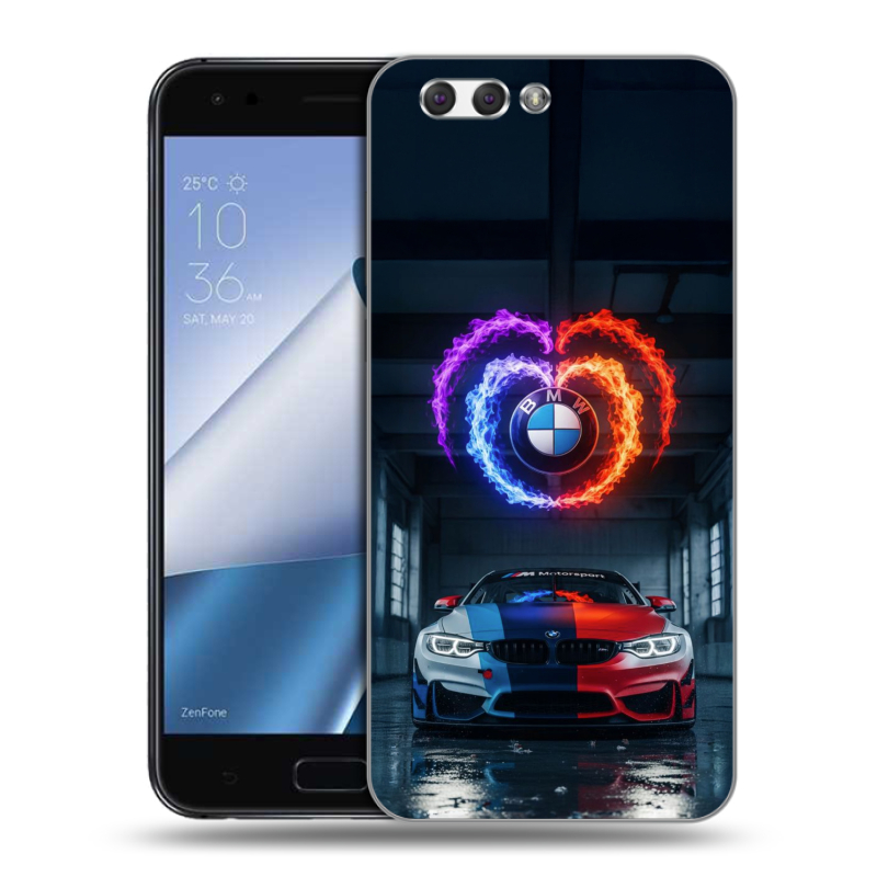 Пластиковый чехол на ASUS ZenFone 4 ZE554KL с принтом BMW БМВ Пластиковый чехол на ASUS ZenFone 4 ZE554KL с принтом BMW БМВ