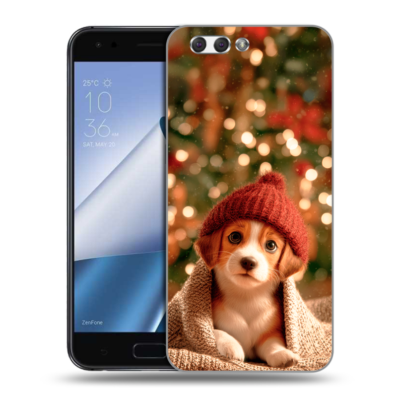 Пластиковый чехол на ASUS ZenFone 4 ZE554KL с принтом Новый год Пластиковый чехол на ASUS ZenFone 4 ZE554KL с принтом Новый год