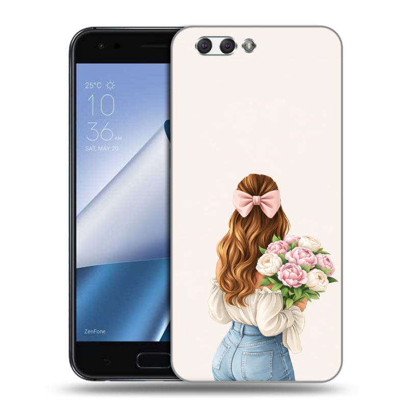 Пластиковый чехол на ASUS ZenFone 4 ZE554KL с принтом женский Пластиковый чехол на ASUS ZenFone 4 ZE554KL с принтом женский