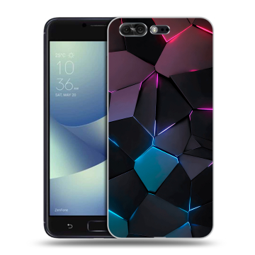 Силиконовый чехол на ASUS ZenFone 4 Pro с принтом Геометрия неона Силиконовый чехол на ASUS ZenFone 4 Pro с принтом Геометрия неона