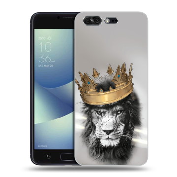 Силиконовый чехол на ASUS ZenFone 4 Pro с принтом Лев с короной Силиконовый чехол на ASUS ZenFone 4 Pro с принтом Лев с короной
