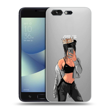 Силиконовый чехол на ASUS ZenFone 4 Pro с принтом Женские принты