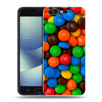Силиконовый чехол на ASUS ZenFone 4 Pro с принтом Конфеты Силиконовый чехол на ASUS ZenFone 4 Pro с принтом Конфеты