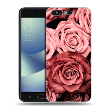 Силиконовый чехол на ASUS ZenFone 4 Pro с принтом Цветы розы Силиконовый чехол на ASUS ZenFone 4 Pro с принтом Цветы розы