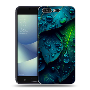 Силиконовый чехол на ASUS ZenFone 4 Pro с принтом Листья Силиконовый чехол на ASUS ZenFone 4 Pro с принтом Листья