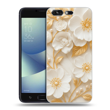 Силиконовый чехол на ASUS ZenFone 4 Pro с принтом Цветы Силиконовый чехол на ASUS ZenFone 4 Pro с принтом Цветы