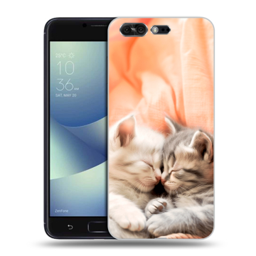 Силиконовый чехол на ASUS ZenFone 4 Pro с принтом Котята