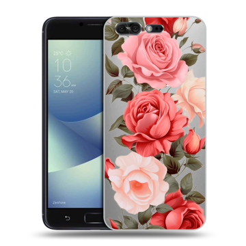 Силиконовый чехол на ASUS ZenFone 4 Pro с принтом Розы