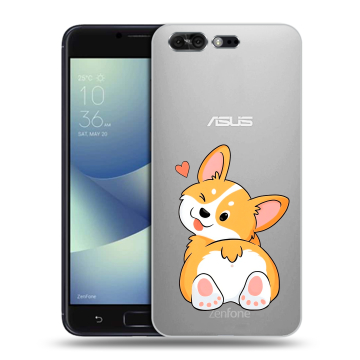 Силиконовый чехол на ASUS ZenFone 4 Pro с принтом Корги