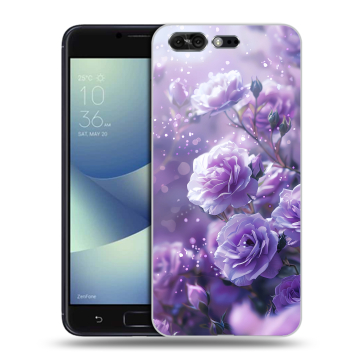Силиконовый чехол на ASUS ZenFone 4 Pro с принтом Розы цветы