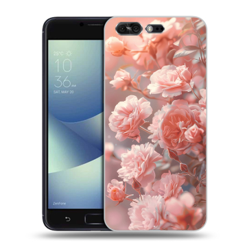 Силиконовый чехол на ASUS ZenFone 4 Pro с принтом Розовые розы