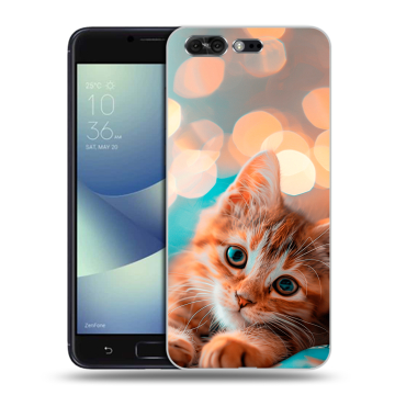 Силиконовый чехол на ASUS ZenFone 4 Pro с принтом котик