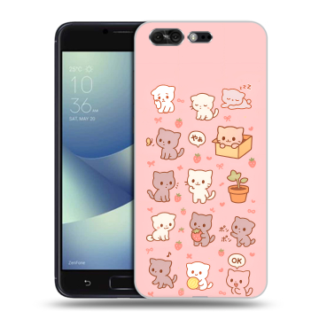 Силиконовый чехол на ASUS ZenFone 4 Pro с принтом Hello Kitty Хелоу Кити