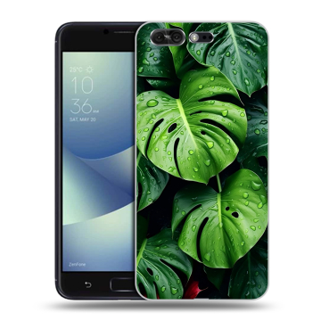 Силиконовый чехол на ASUS ZenFone 4 Pro с принтом Листья