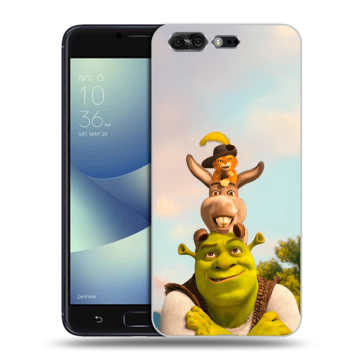 Силиконовый чехол на ASUS ZenFone 4 Pro с принтом Шрек Shrek