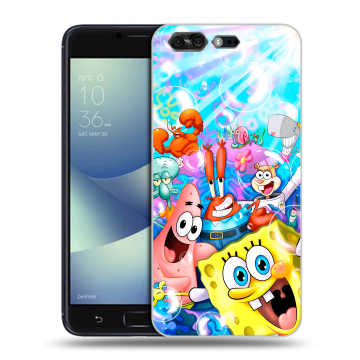 Силиконовый чехол на ASUS ZenFone 4 Pro с принтом спанчбоб спанч боб Силиконовый чехол на ASUS ZenFone 4 Pro с принтом спанчбоб спанч боб