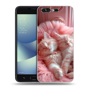 Силиконовый чехол на ASUS ZenFone 4 Pro с принтом котята котики