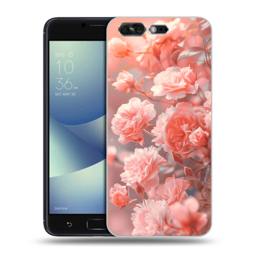 Силиконовый чехол на ASUS ZenFone 4 Pro с принтом Розы цветы Силиконовый чехол на ASUS ZenFone 4 Pro с принтом Розы цветы