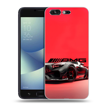 Силиконовый чехол на ASUS ZenFone 4 Pro с принтом Мерседес Mercedes AMG
