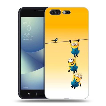 Силиконовый чехол на ASUS ZenFone 4 Pro с принтом Миньоны