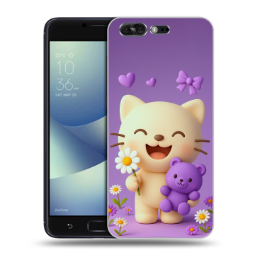Силиконовый чехол на ASUS ZenFone 4 Pro с принтом для девочек
