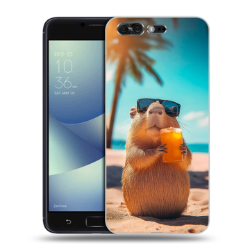 Силиконовый чехол на ASUS ZenFone 4 Pro с принтом Капибара