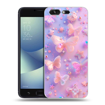 Силиконовый чехол на ASUS ZenFone 4 Pro с принтом Бабочки