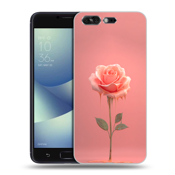 Силиконовый чехол на ASUS ZenFone 4 Pro с принтом Розовая роза