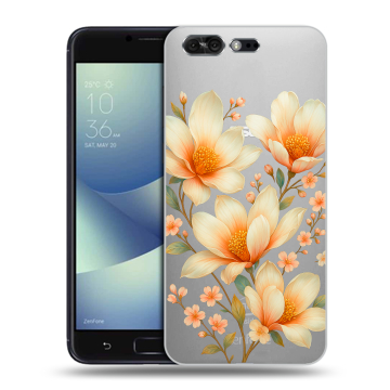 Силиконовый чехол на ASUS ZenFone 4 Pro с принтом Цветы