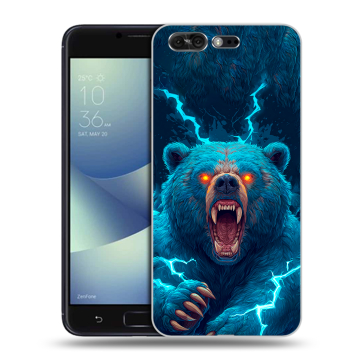 Силиконовый чехол на ASUS ZenFone 4 Pro с принтом Медведь
