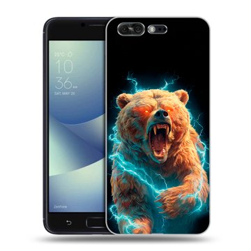 Силиконовый чехол на ASUS ZenFone 4 Pro с принтом Медведь