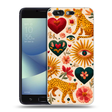 Силиконовый чехол на ASUS ZenFone 4 Pro с принтом Модный принт
